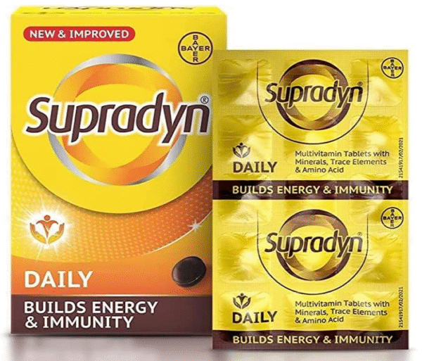 Supradyn Multivitamin Tablets with Zinc | 225 Count