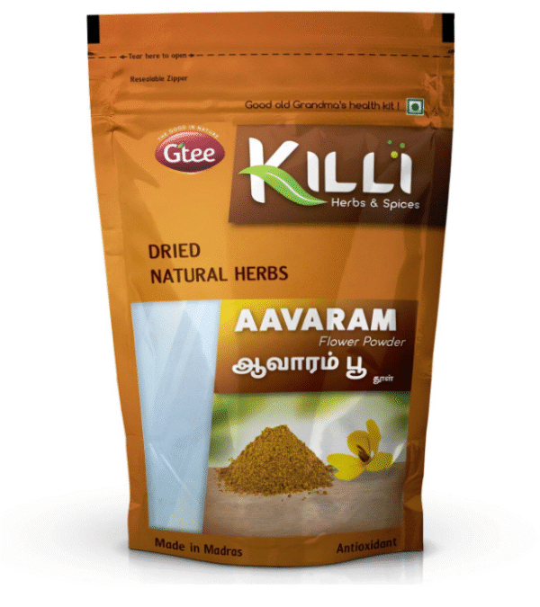 A.K. KILLI Aavarampoo Powder 100g | Senna Auriculata