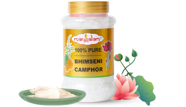 Mangalam Bhimseni Camphor 250g Jar – Pure & Fragrant