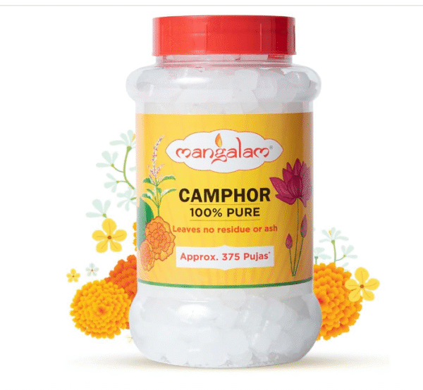 Mangalam Camphor Tablets 250g Jar – Pure for Puja & Rituals