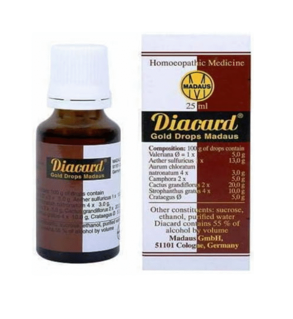Diacard Gold Drops 25ml by Adel Madaus for Heart Health
