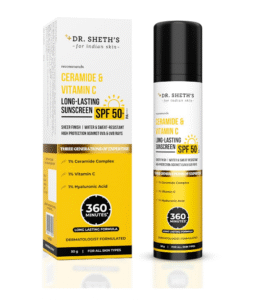 Dr. Sheth’s Ceramide Vitamin C Sunscreen SPF 50+ 50g