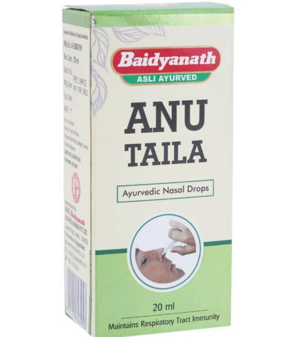 Baidyanath Anu Tel 20ml – Ayurvedic Nasal Drops for Sinus