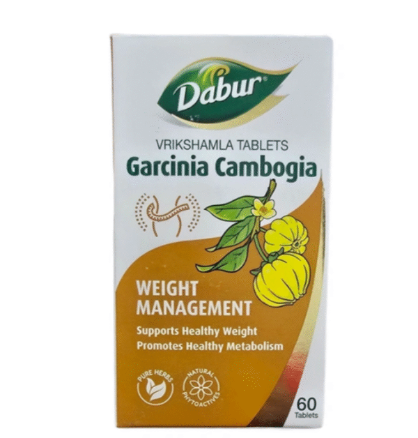 Dabur Vrikshamla Garcinia Tablets – Natural Weight Support 60tab