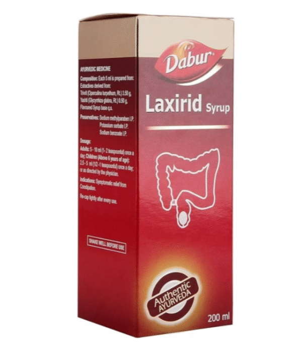 Dabur Laxirid Syrup – Ayurvedic Relief from Constipation 200ml
