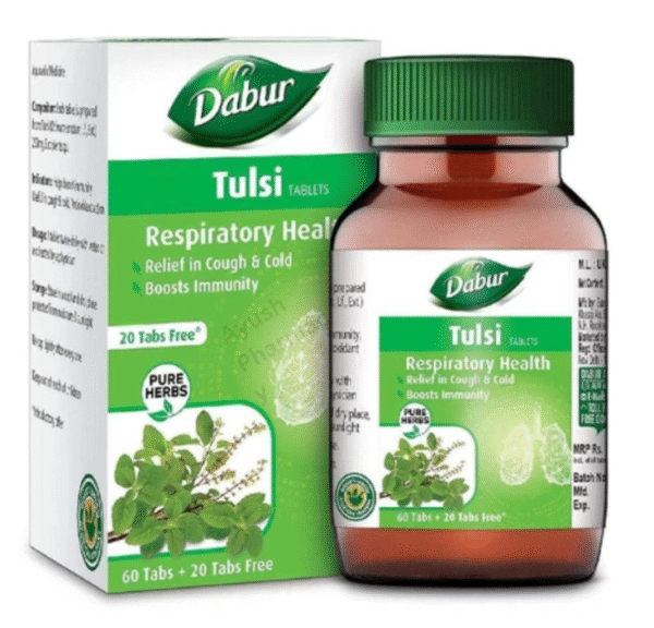 Dabur Tulsi Tablets – Natural Immunity Booster (60 Tablets)