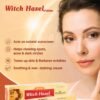Benefits of Medisynth Witch Hazel Cream including natural sun protection, reduction of spots, acne, dark circles, wrinkle control, and skin toning in a non-staining cream
