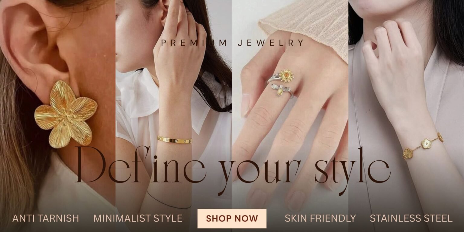 Beige Aesthetic Fashion Clothing Collection Medium Banner - 1